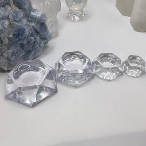 Clear resin sphere stand/holder - X-Large